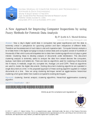 A New Approach for Improving Computer Inspections by using Fuzzy Methods for Forensic Data Analysis