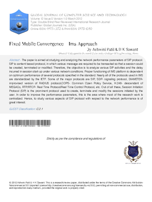 Fixed Mobile Convergence a IMS Approach