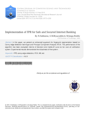 Implementation of FPR for Safe and Secured Internet Banking