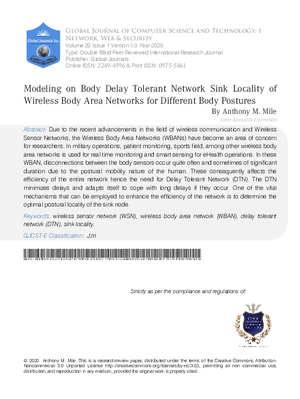 Modeling on Body Delay Tolerant Network Sink Locality of Wireless Body Area Networks for Different Body Postures