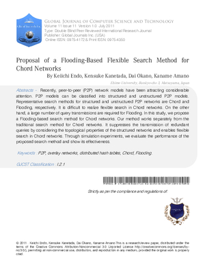 Proposal of a Flooding-based Flexible Search Method for Chord Networks