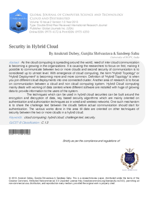 Security in Hybrid Cloud
