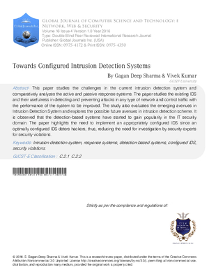 Towards Configured Intrusion Detection Systems