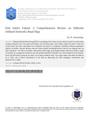 Past Before Future: A Comprehensive Review on  Software Defined Networks Road Map