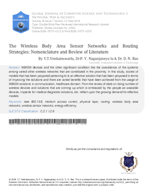 The Wireless Body Area Sensor Networks and Routing Strategies: Nomenclature and Review of Literature