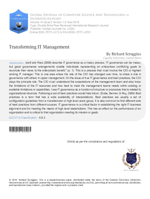 Transforming IT Management