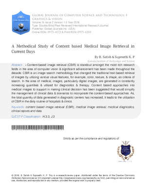 A Methodical Study of Content Based Medical Image Retrieval in Current Days