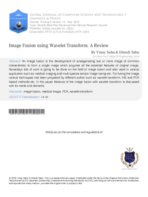Image fusion using Wavelet Transform: A Review