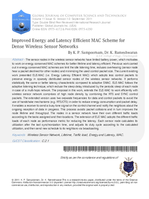 Improved Energy and Latency Efficient MAC Scheme for Dense Wireless Sensor Networks