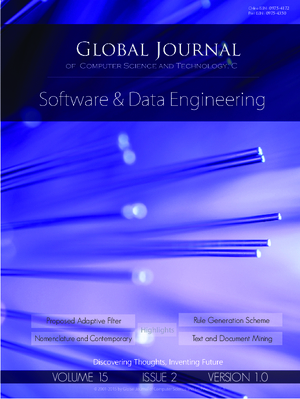 GJCST-C Software and Data Engineering: Volume 15 Issue C2