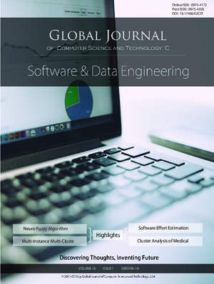 GJCST-C Software and Data Engineering: Volume 16 Issue C1