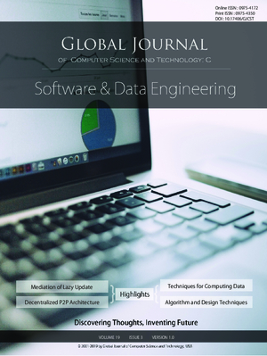 GJCST-C Software and Data Engineering: Volume 19 Issue C3