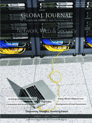 GJCST-E Network Web and Security: Volume 16 Issue E3