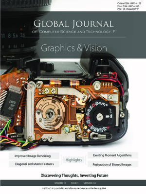 GJCST-F Graphics and Vision: Volume 16 Issue F1
