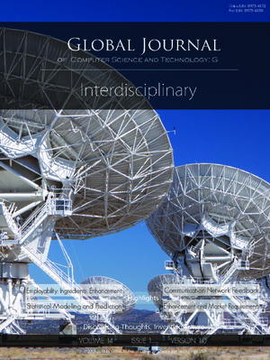GJCST-G Interdisciplinary: Volume 14 Issue G1