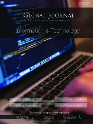 GJCST-H Interdisciplinary: Volume 15 Issue H6