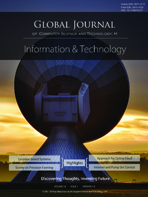 GJCST-H Interdisciplinary: Volume 18 Issue H1