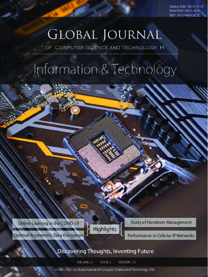 GJCST-H Interdisciplinary: Volume 21 Issue H2