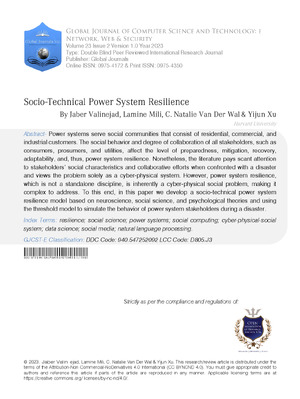 Socio-Technical Power System Resilience