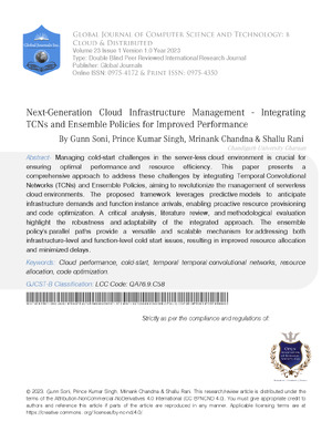 Next-Generation Cloud Infrastructure Management - Integrating TCNs and Ensemble Policies for Improved Performance