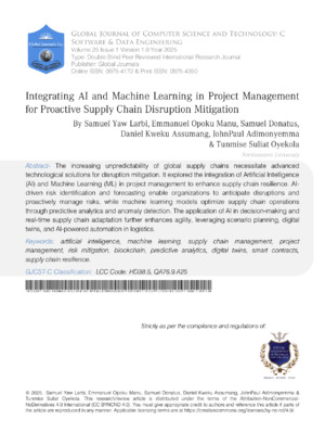  Integrating AI and Machine Learning